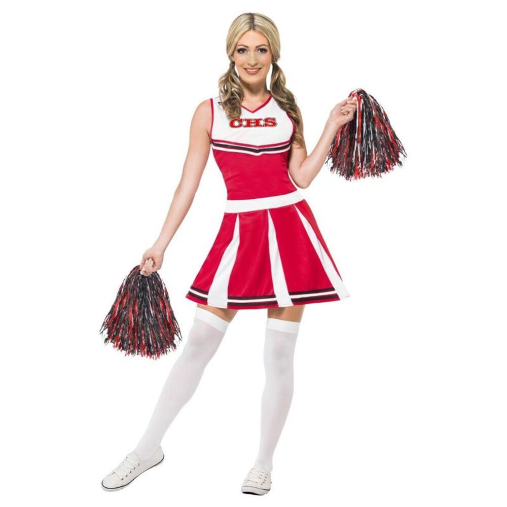 Smiffys Womens/Ladies Cheerleader Costume / Red/White
